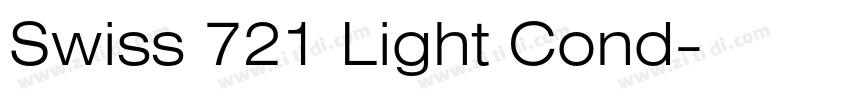 Swiss 721 Light Cond字体转换